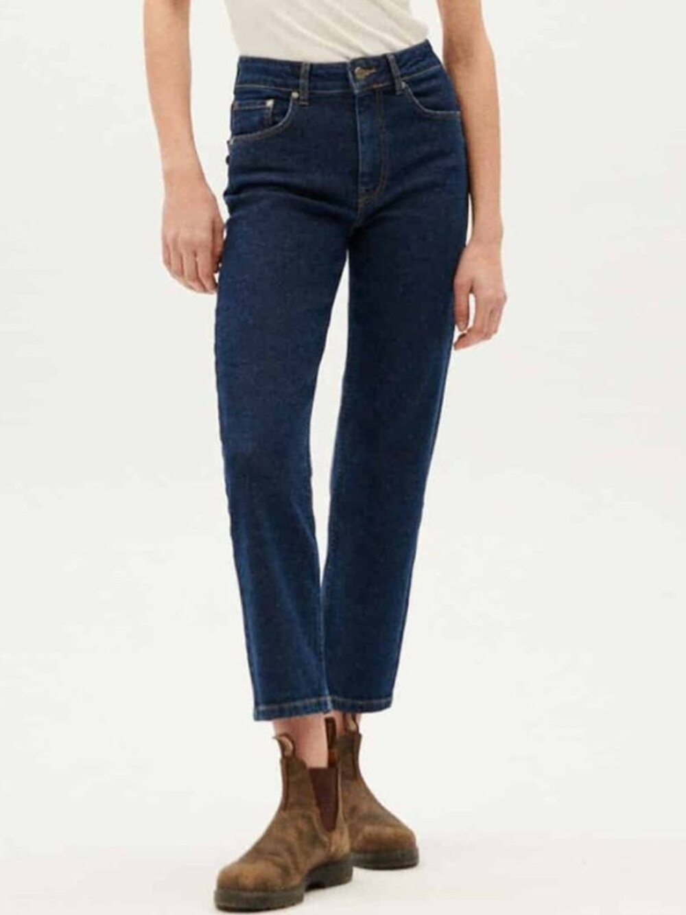 Thinking Mu Nele Fair Trade Organic Cotton Dark Wash Jeans EU 40